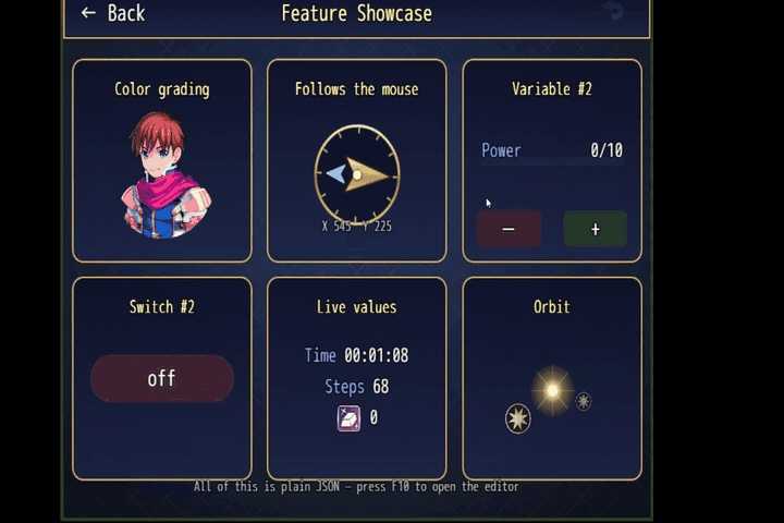 Custom scenes